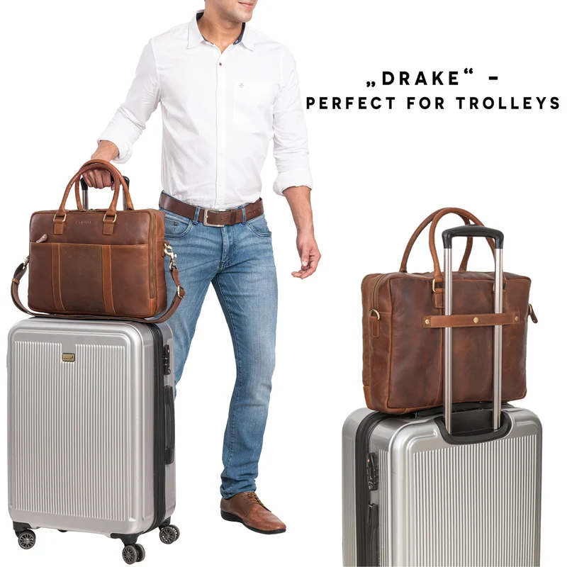 "Drake" Businesstasche Leder Groß