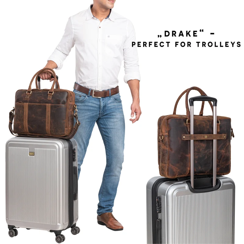 "Drake" Businesstasche Leder Groß