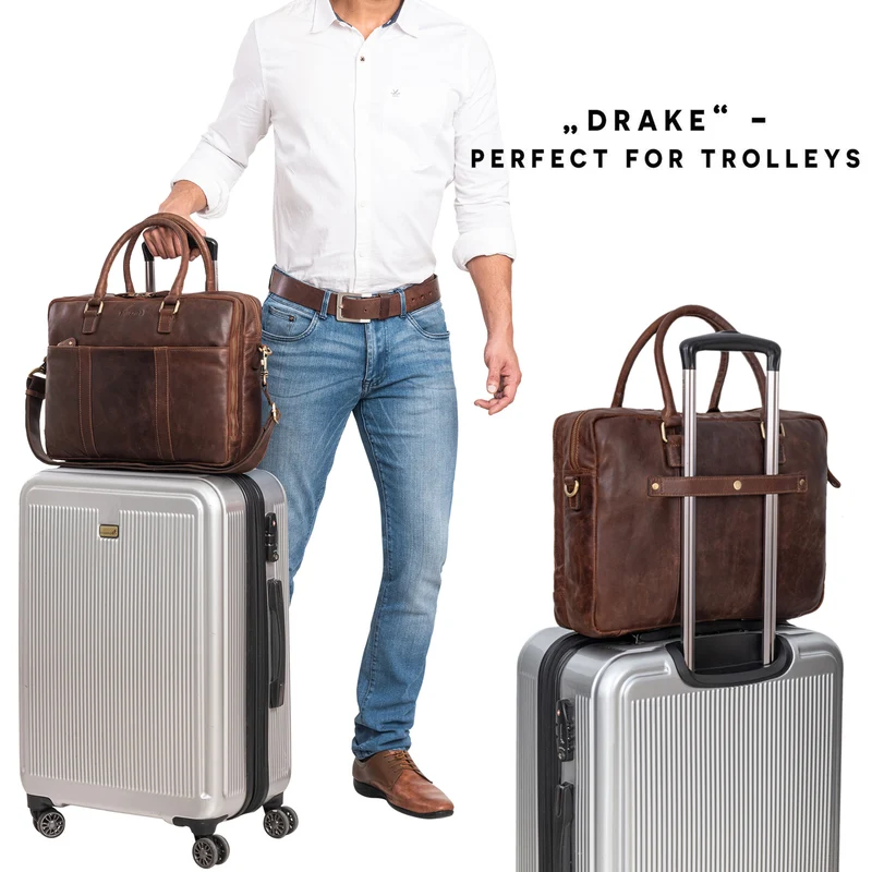"Drake" Businesstasche Leder Groß