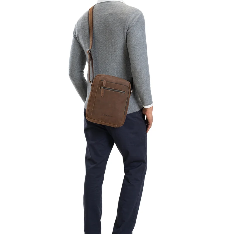 "Bruce" Vintage Herrentasche Ledertasche