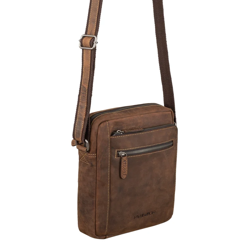 "Bruce" Vintage Herrentasche Ledertasche