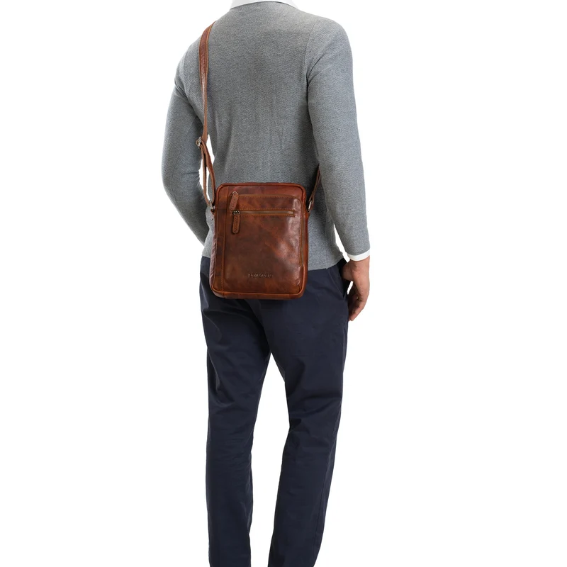 "Bruce" Vintage Herrentasche Ledertasche