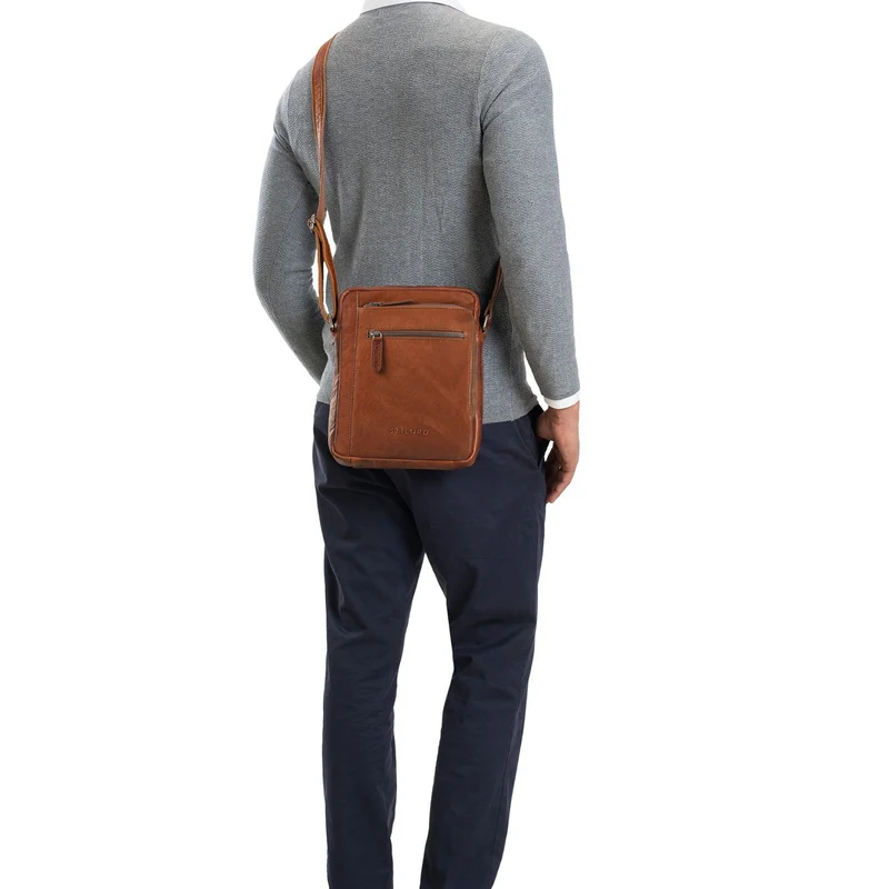 "Bruce" Vintage Herrentasche Ledertasche