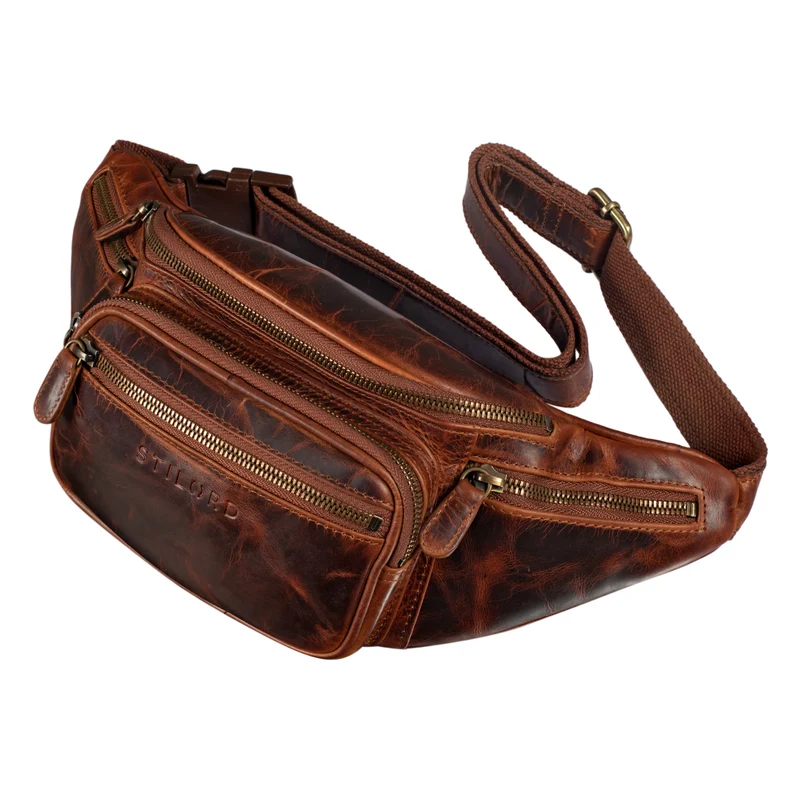 "Caspar" Gürteltasche Leder Groß