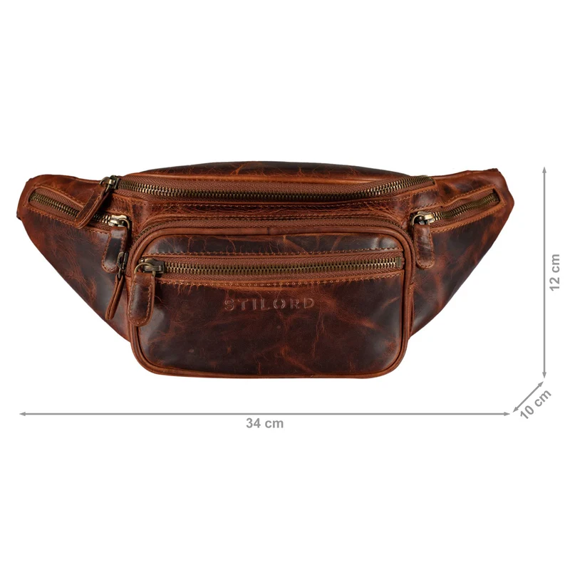 "Caspar" Gürteltasche Leder Groß