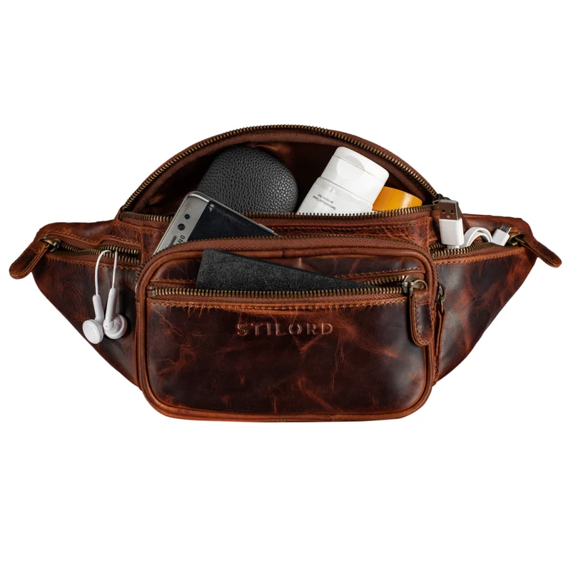 "Caspar" Gürteltasche Leder Groß