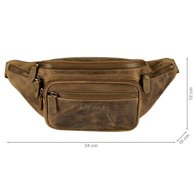 "Caspar" Gürteltasche Leder Groß