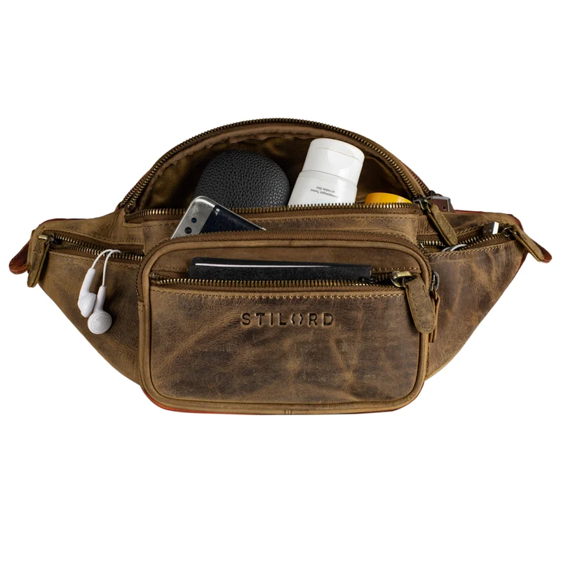 "Caspar" Gürteltasche Leder Groß