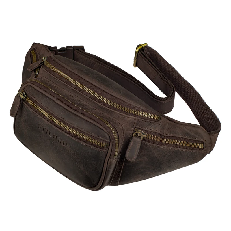"Caspar" Gürteltasche Leder Groß