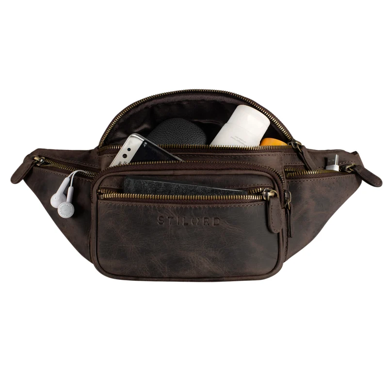 "Caspar" Gürteltasche Leder Groß
