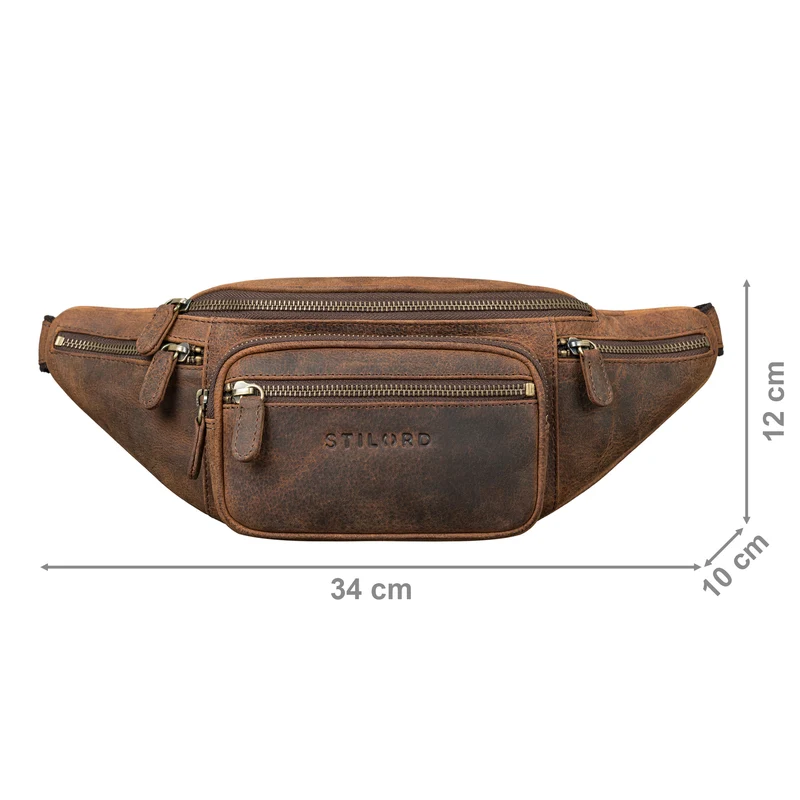"Caspar" Gürteltasche Leder Groß