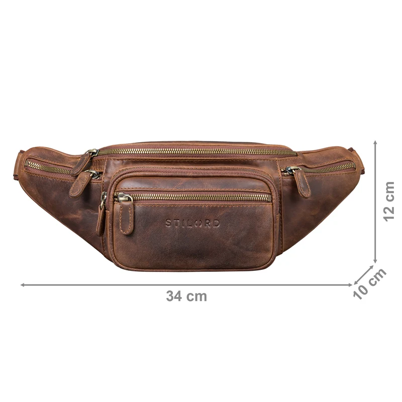 "Caspar" Gürteltasche Leder Groß