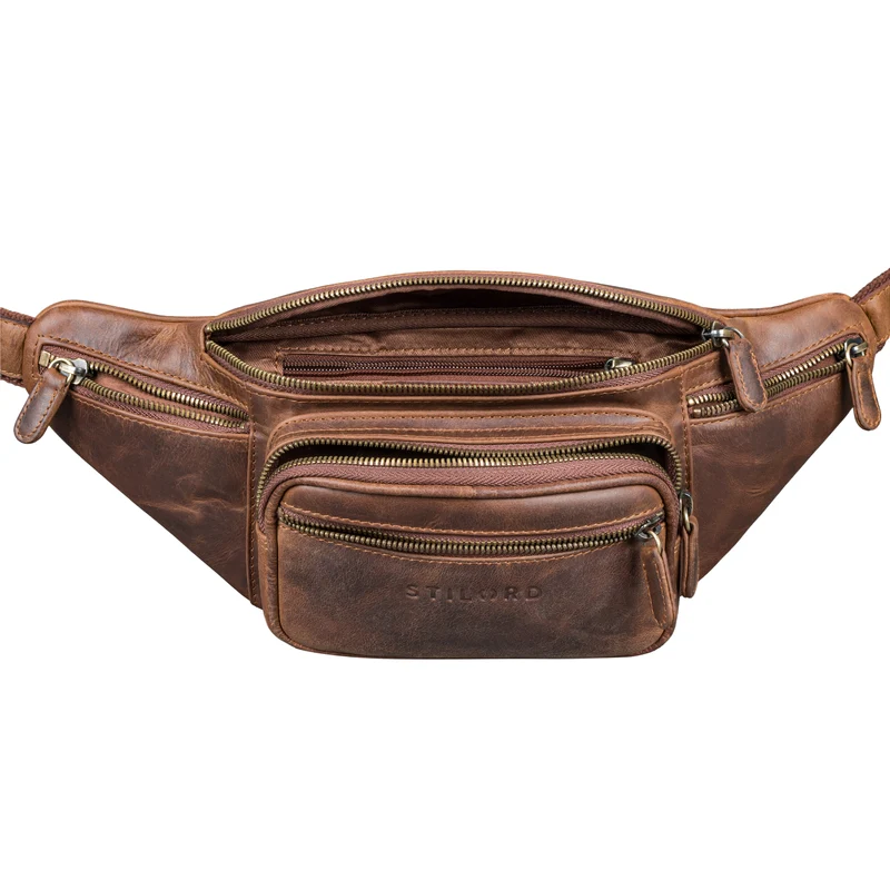 "Caspar" Gürteltasche Leder Groß