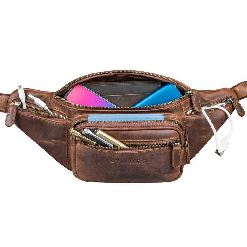 "Caspar" Gürteltasche Leder Groß