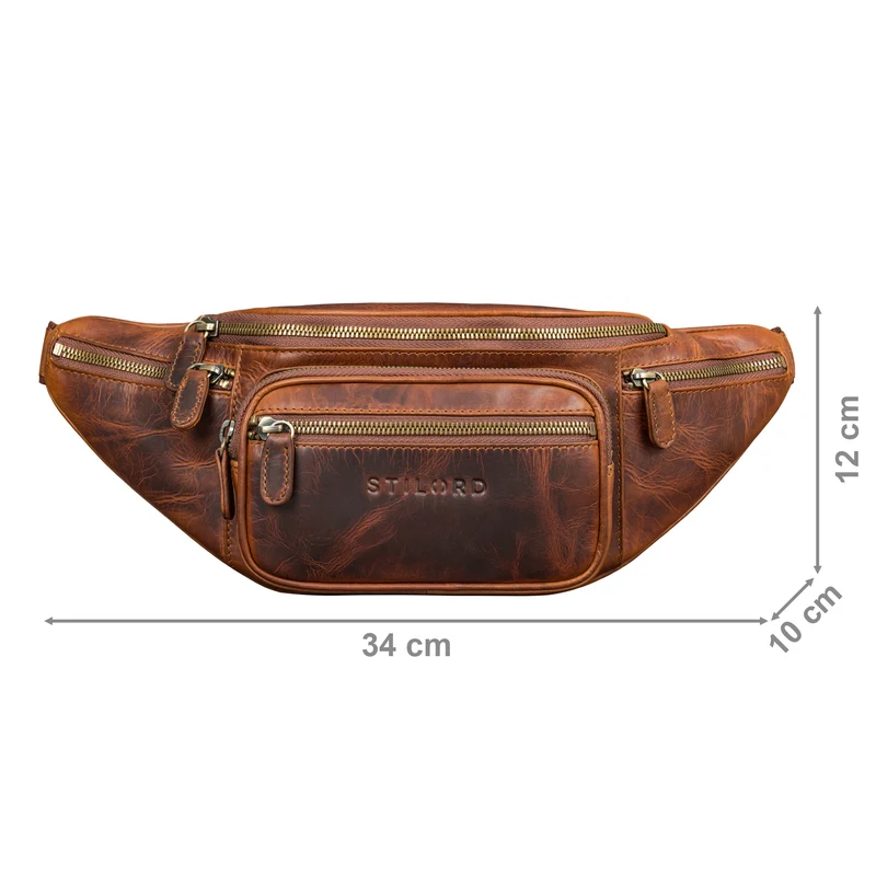 "Caspar" Gürteltasche Leder Groß