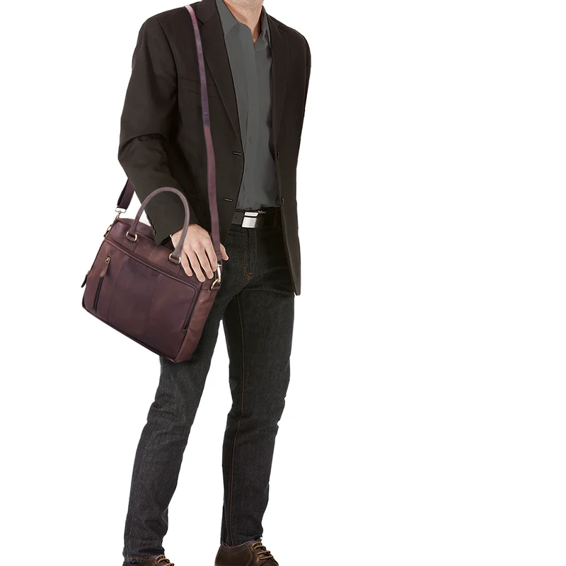 B-WARE "Adam" Vintage Laptoptasche Leder