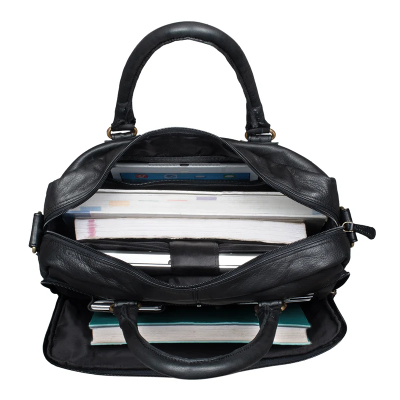 B-WARE "Adam" Vintage Laptoptasche Leder