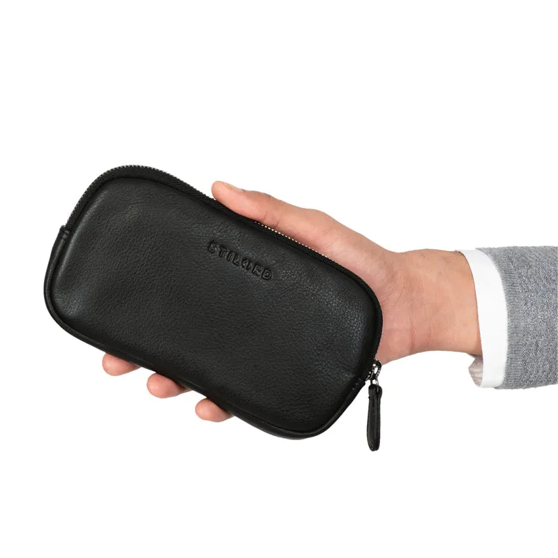 "Mike" Vintage Leder Etui für Stifte Kabel oder Schlüssel Echtleder