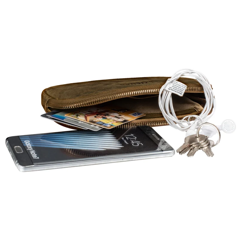 "Mike" Vintage Leder Etui für Stifte Kabel oder Schlüssel Echtleder