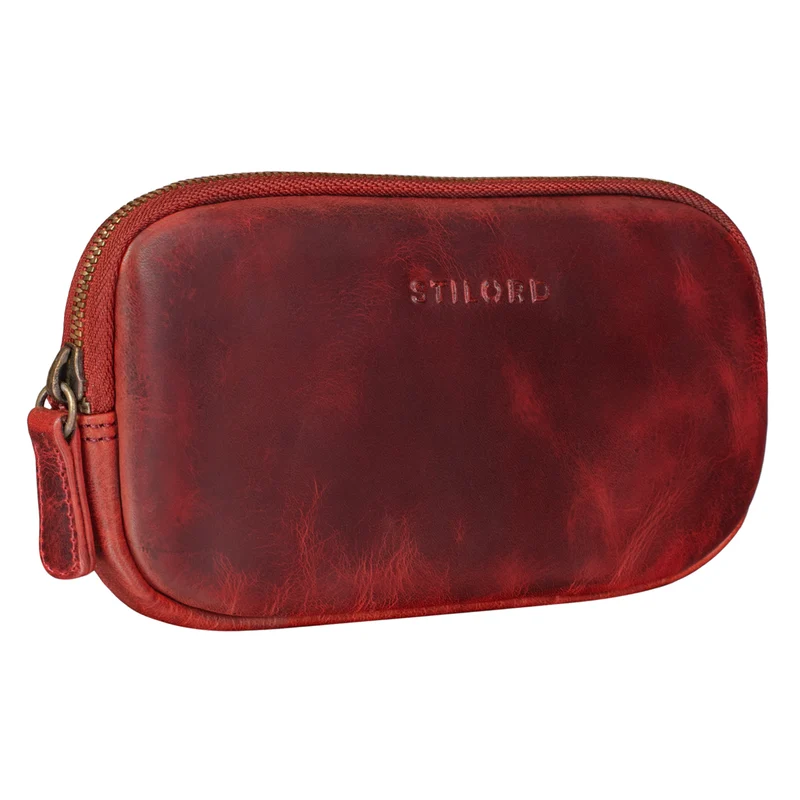 "Mike" Vintage Leder Etui für Stifte Kabel oder Schlüssel Echtleder