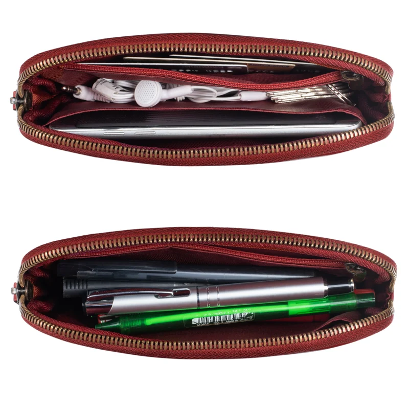 "Mike" Vintage Leder Etui für Stifte Kabel oder Schlüssel Echtleder