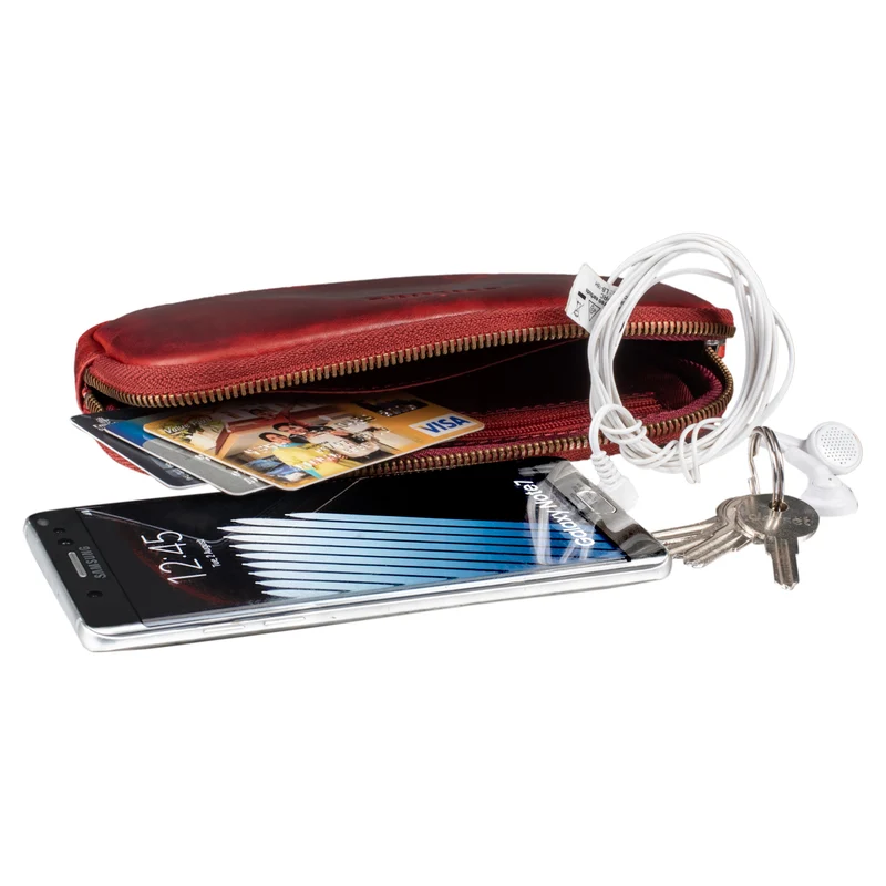 "Mike" Vintage Leder Etui für Stifte Kabel oder Schlüssel Echtleder