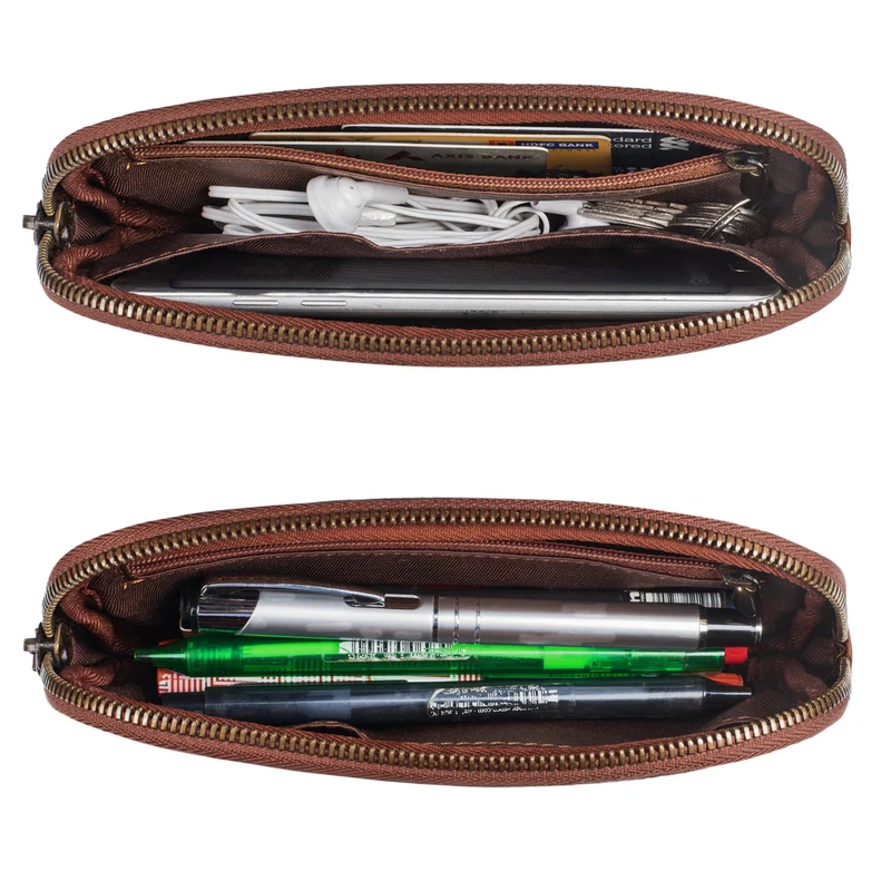 "Mike" Vintage Leder Etui für Stifte Kabel oder Schlüssel Echtleder