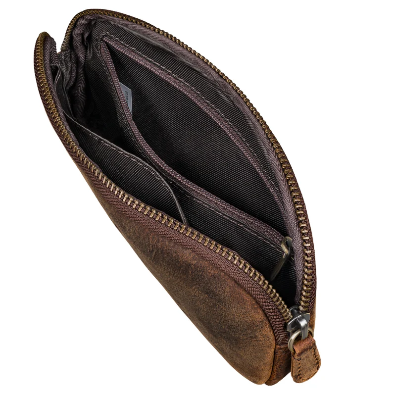 "Mike" Vintage Leder Etui für Stifte Kabel oder Schlüssel Echtleder