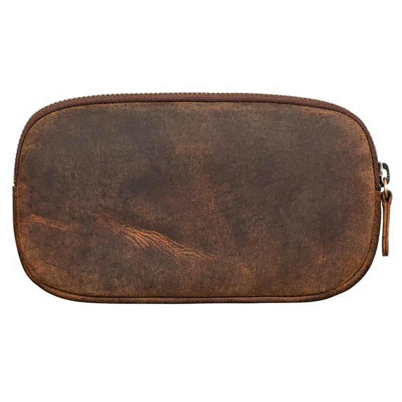 "Mike" Vintage Leder Etui für Stifte Kabel oder Schlüssel Echtleder