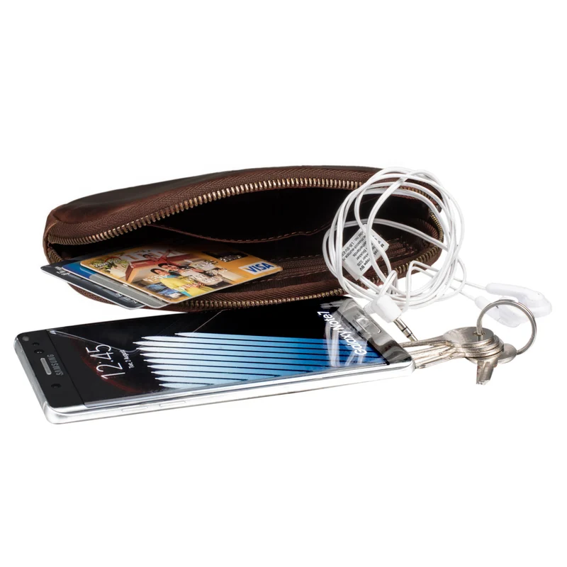 "Mike" Vintage Leder Etui für Stifte Kabel oder Schlüssel Echtleder