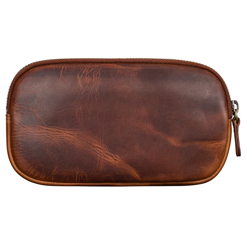 "Mike" Vintage Leder Etui für Stifte Kabel oder Schlüssel Echtleder