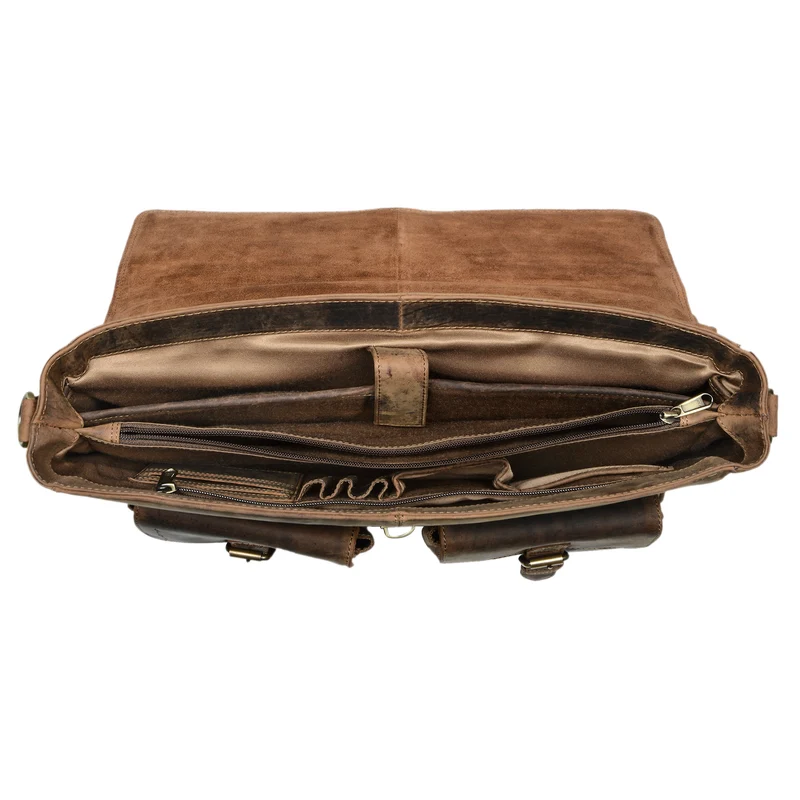 B-WARE "Victor" Vintage Aktentasche Herren Leder