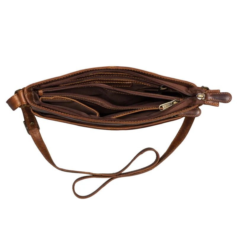 "Lucy" Crossbody Bag Damen Leder