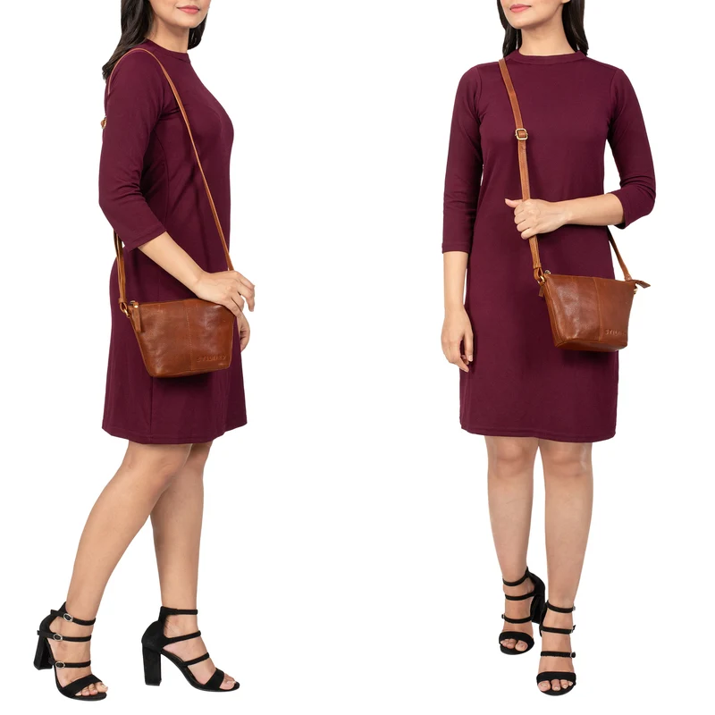 "Leila" Mini Handtasche Damen Leder