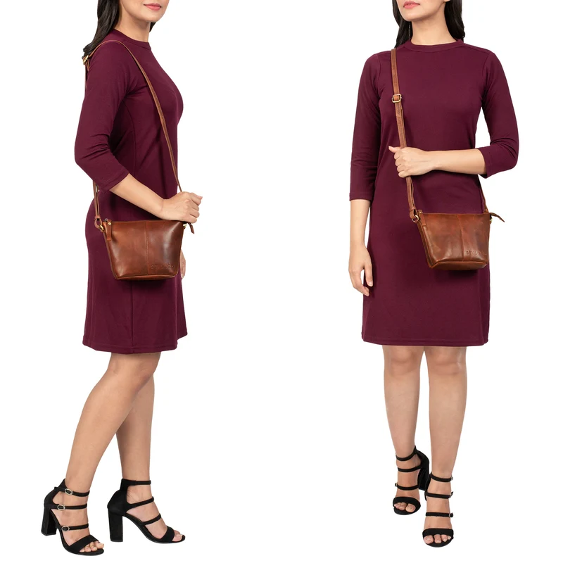 "Leila" Mini Handtasche Damen Leder
