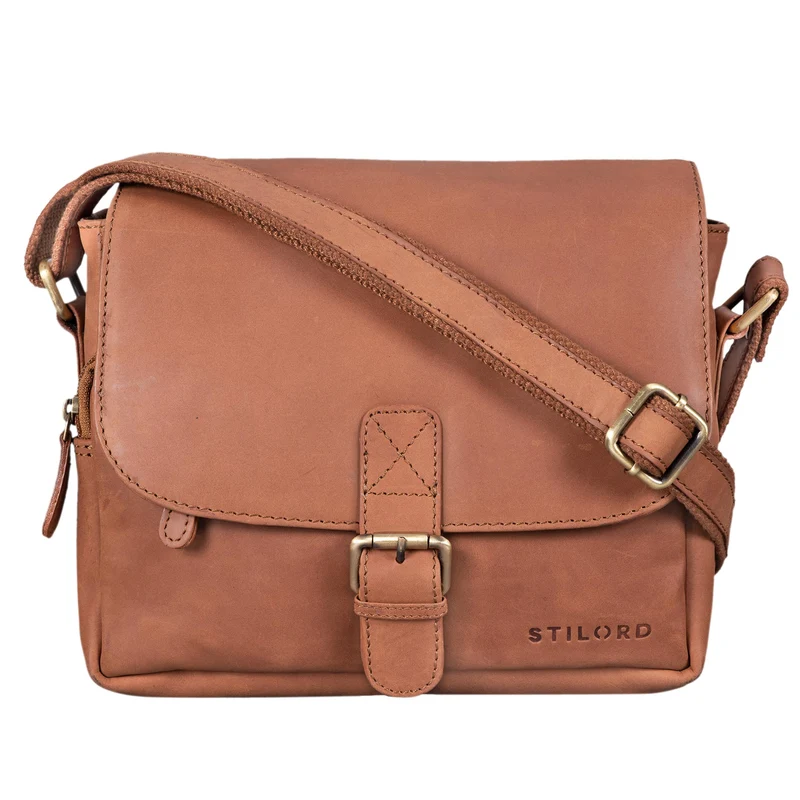 B-WARE "Lucian" Vintage Umhängetasche Leder klein