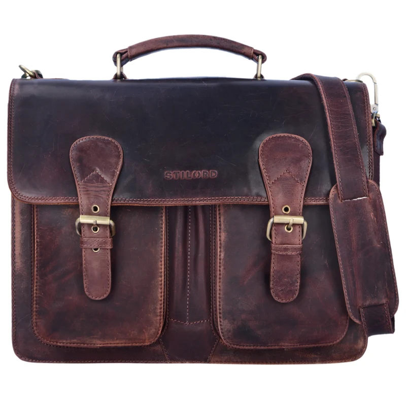 B-WARE "Karl" Aktentasche Herren Lehrertasche