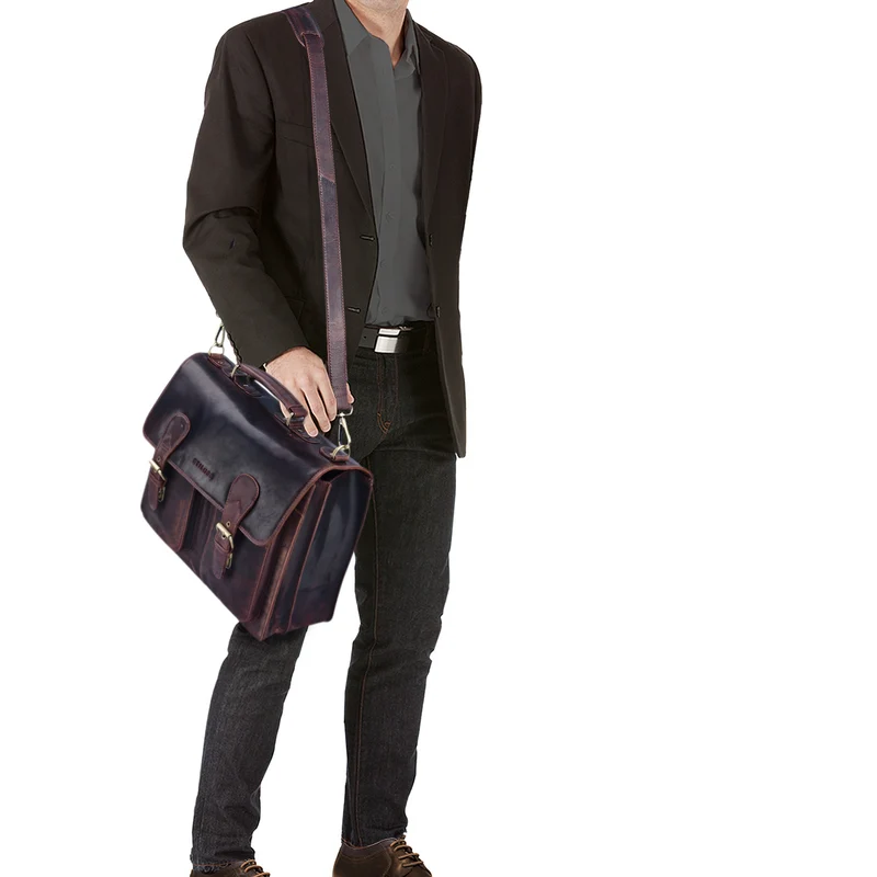 B-WARE "Karl" Aktentasche Herren Lehrertasche