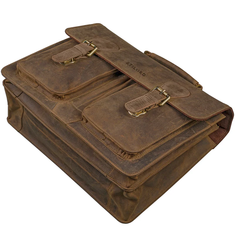 B-WARE "Karl" Aktentasche Herren Lehrertasche