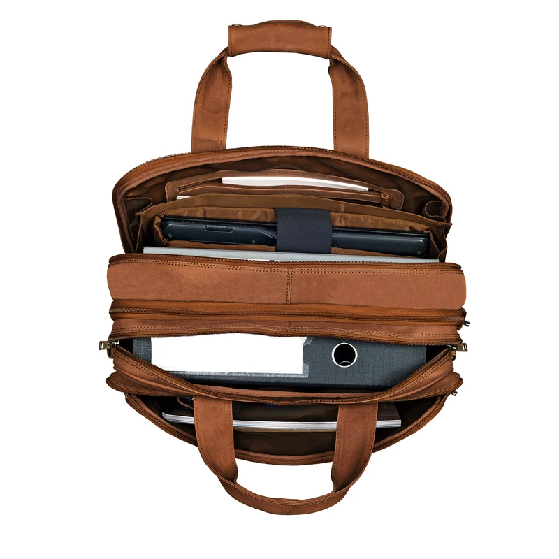 B-WARE "Alexander" Lehrertasche Herren Leder Vintage