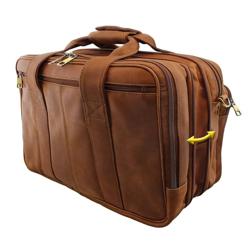 B-WARE "Alexander" Lehrertasche Herren Leder Vintage