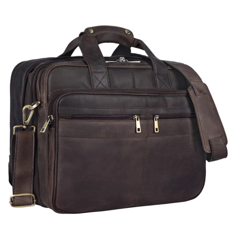 B-WARE "Alexander" Lehrertasche Herren Leder Vintage