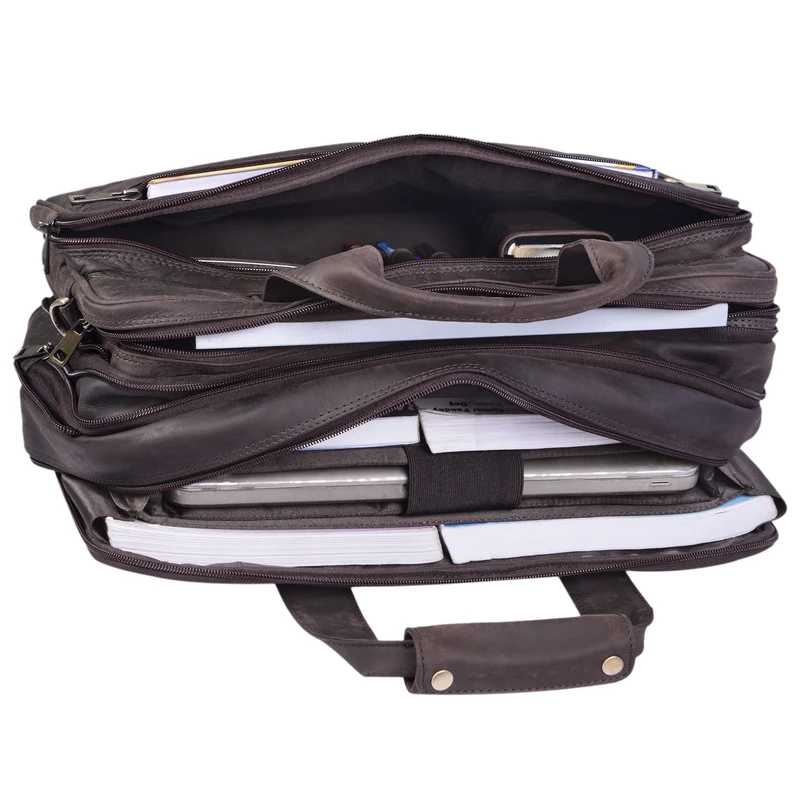 B-WARE "Alexander" Lehrertasche Herren Leder Vintage
