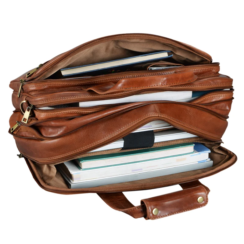 B-WARE "Alexander" Lehrertasche Herren Leder Vintage