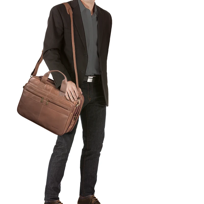 B-WARE "Alexander" Lehrertasche Herren Leder Vintage