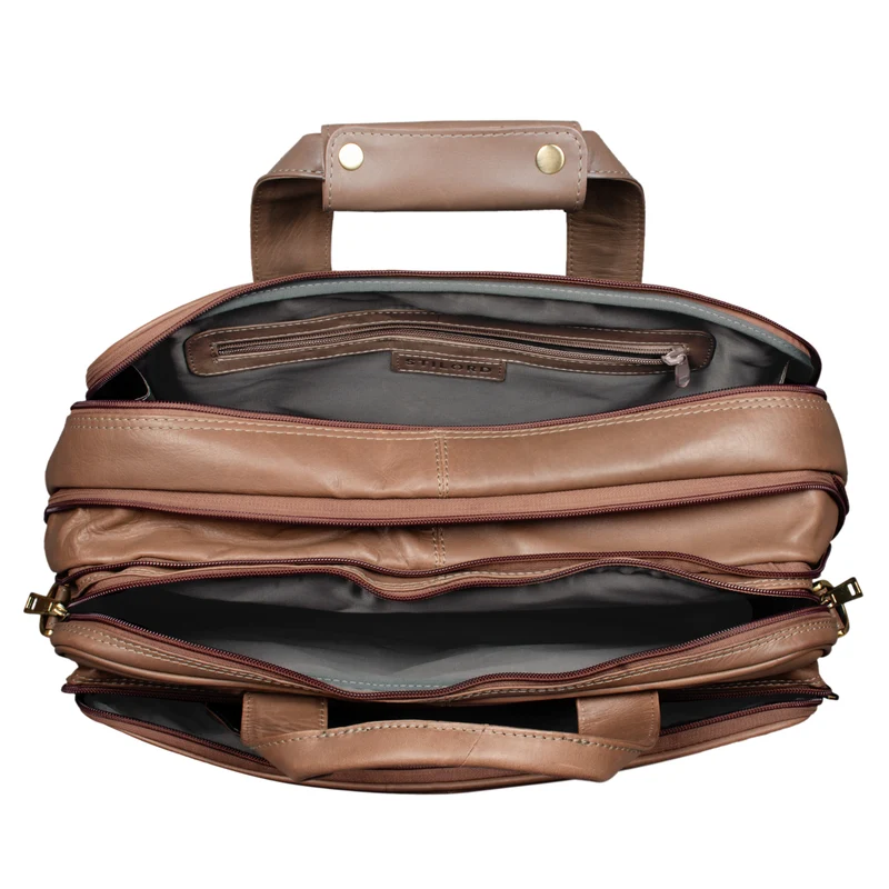 B-WARE "Alexander" Lehrertasche Herren Leder Vintage