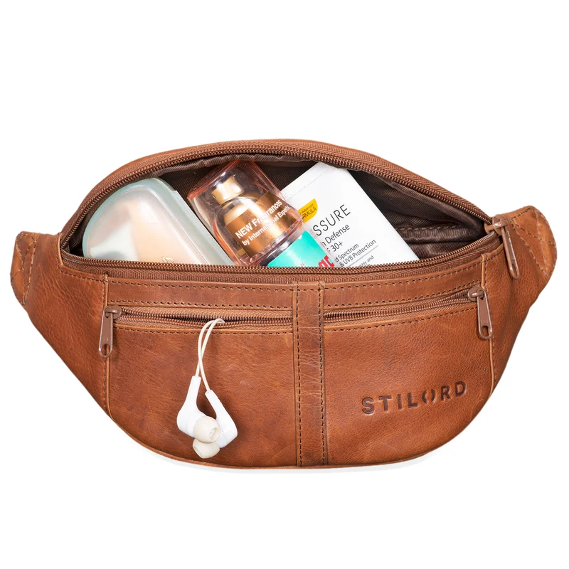 B-WARE "Echo" Vintage Leder Gürteltasche Leder