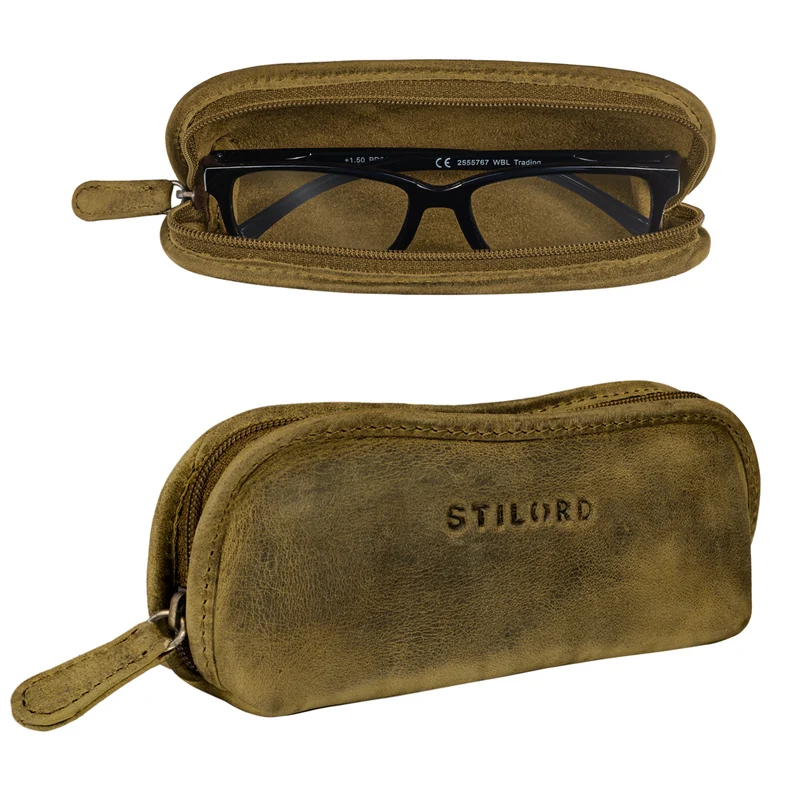 "Glasgow" Brillenetui Leder für Lesebrille Sonnenbrille Tagesbrille