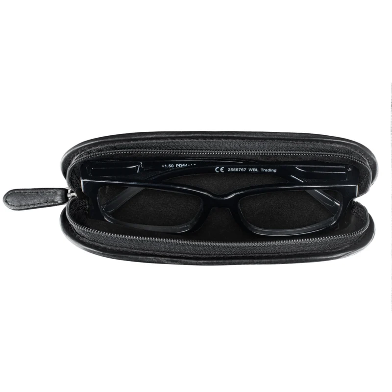"Glasgow" Brillenetui Leder für Lesebrille Sonnenbrille Tagesbrille
