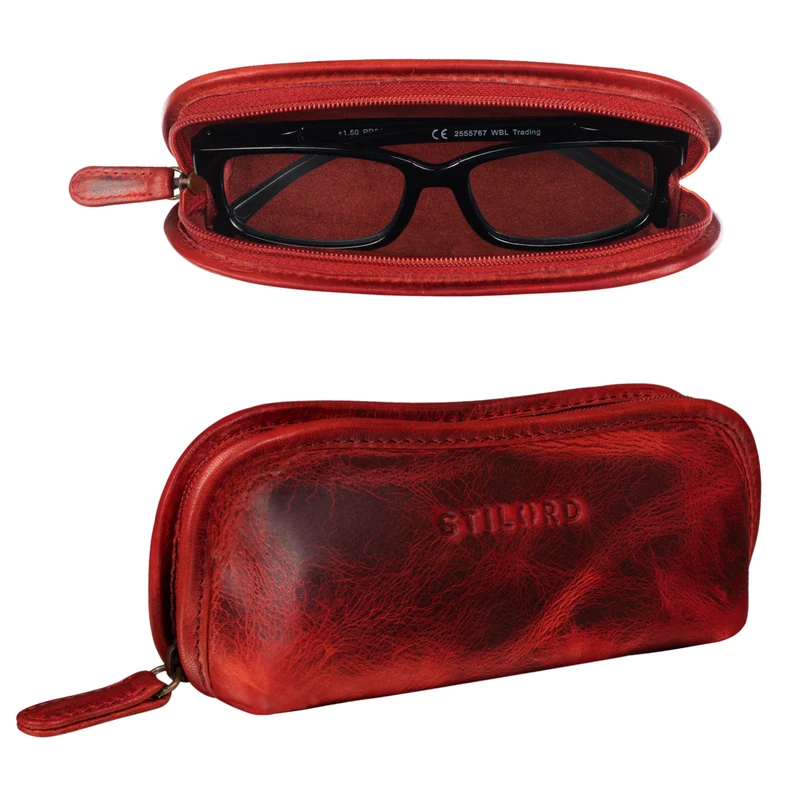 "Glasgow" Brillenetui Leder für Lesebrille Sonnenbrille Tagesbrille